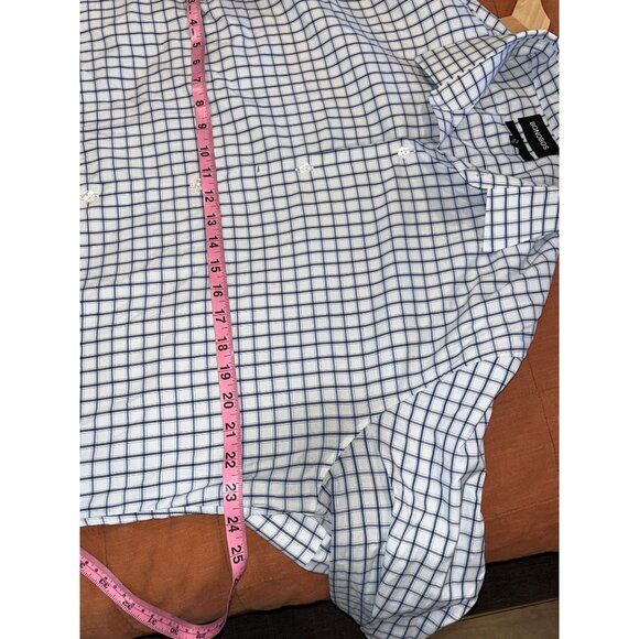 Bonobos Mens Long Sleeve Blue Checkered Button-Up Shirt Long XXL - Picture 7 of 9